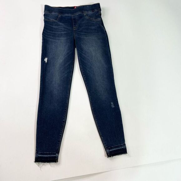 Spanx Distressed Ankle Skinny Jeans Womens Medium Denim Style 20203R Med Wash - Picture 1 of 10